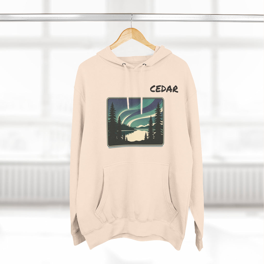 Three-Panel Fleece Hoodie