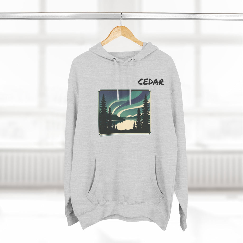 Three-Panel Fleece Hoodie