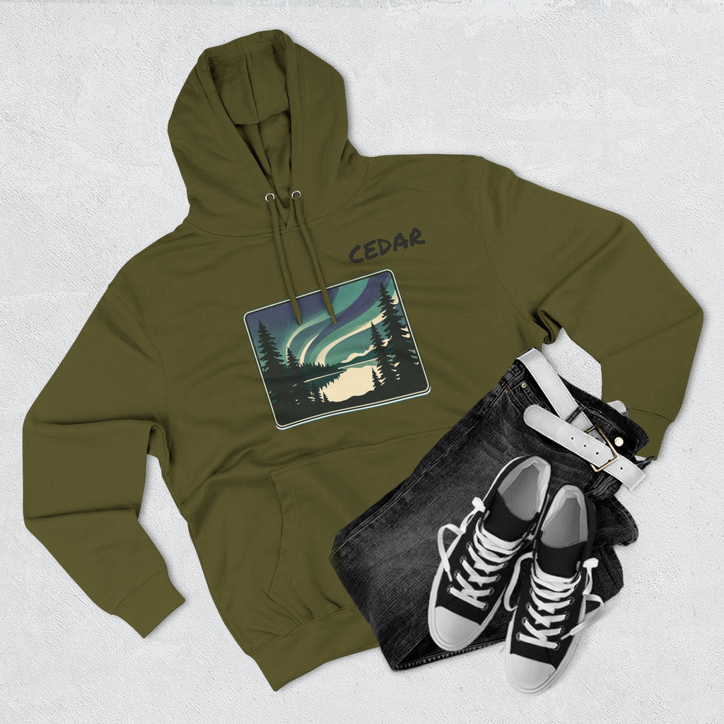 Three-Panel Fleece Hoodie