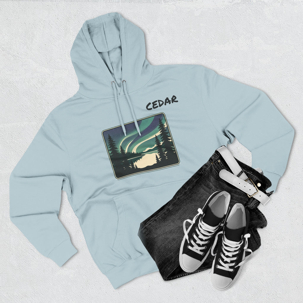 Three-Panel Fleece Hoodie
