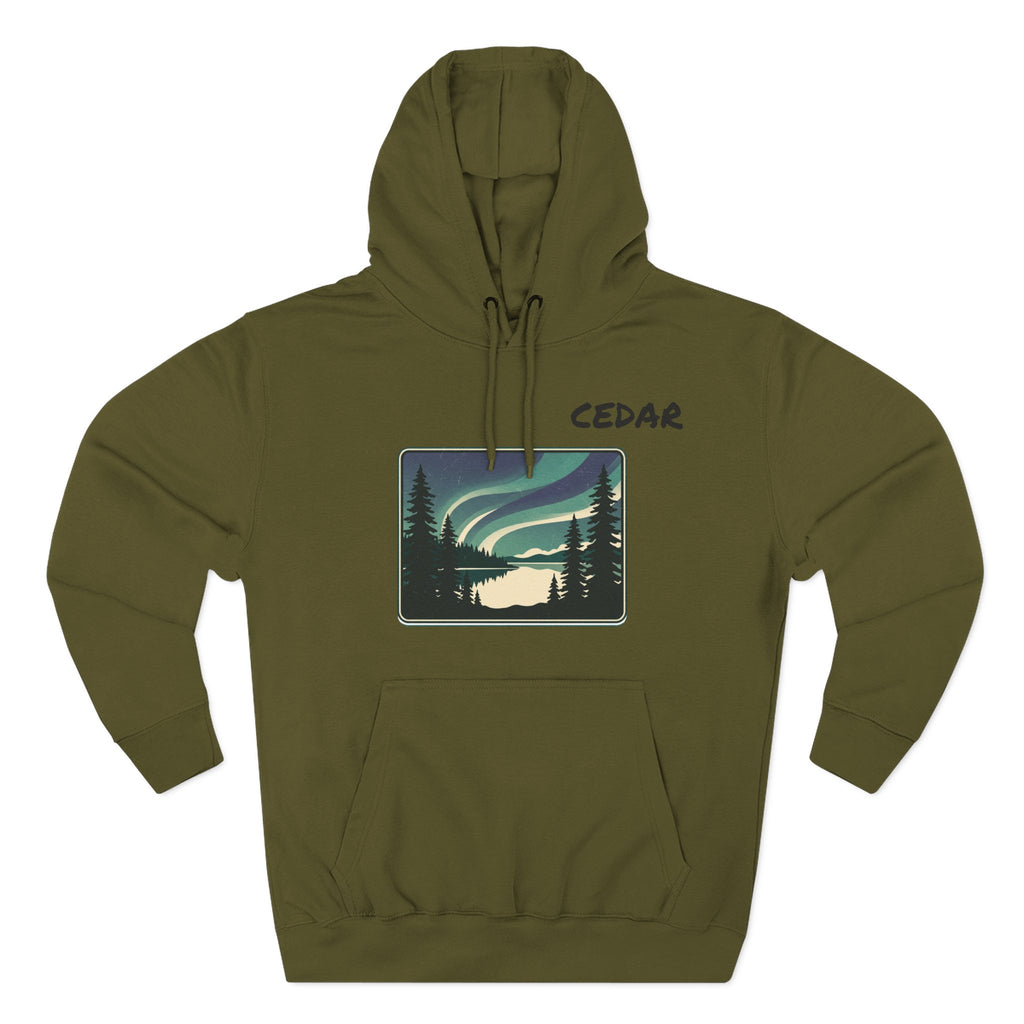 Three-Panel Fleece Hoodie