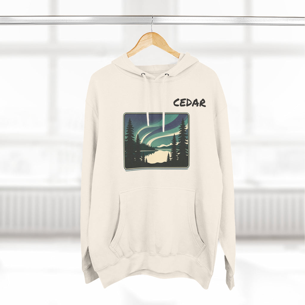 Three-Panel Fleece Hoodie