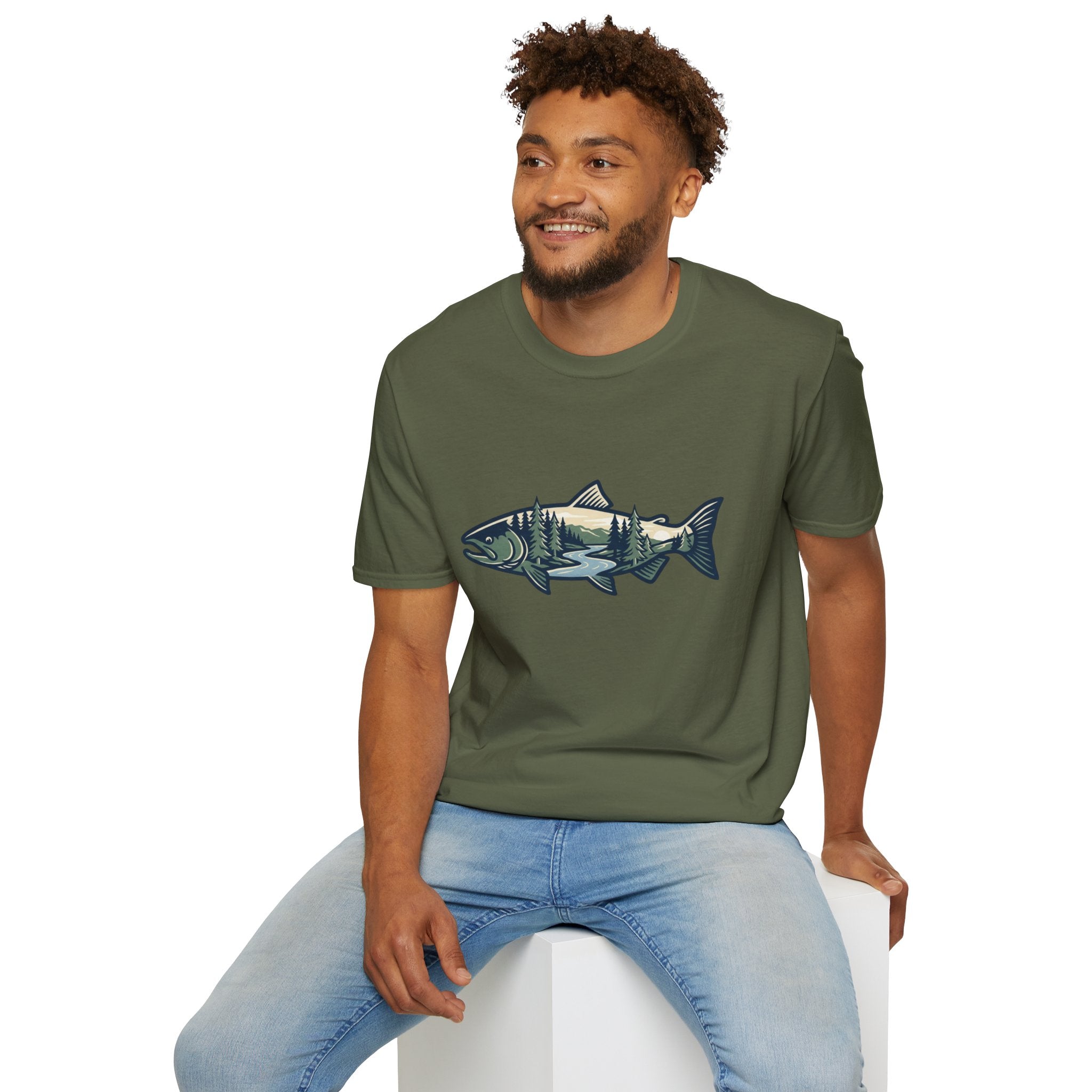 Unisex Salmon Tee