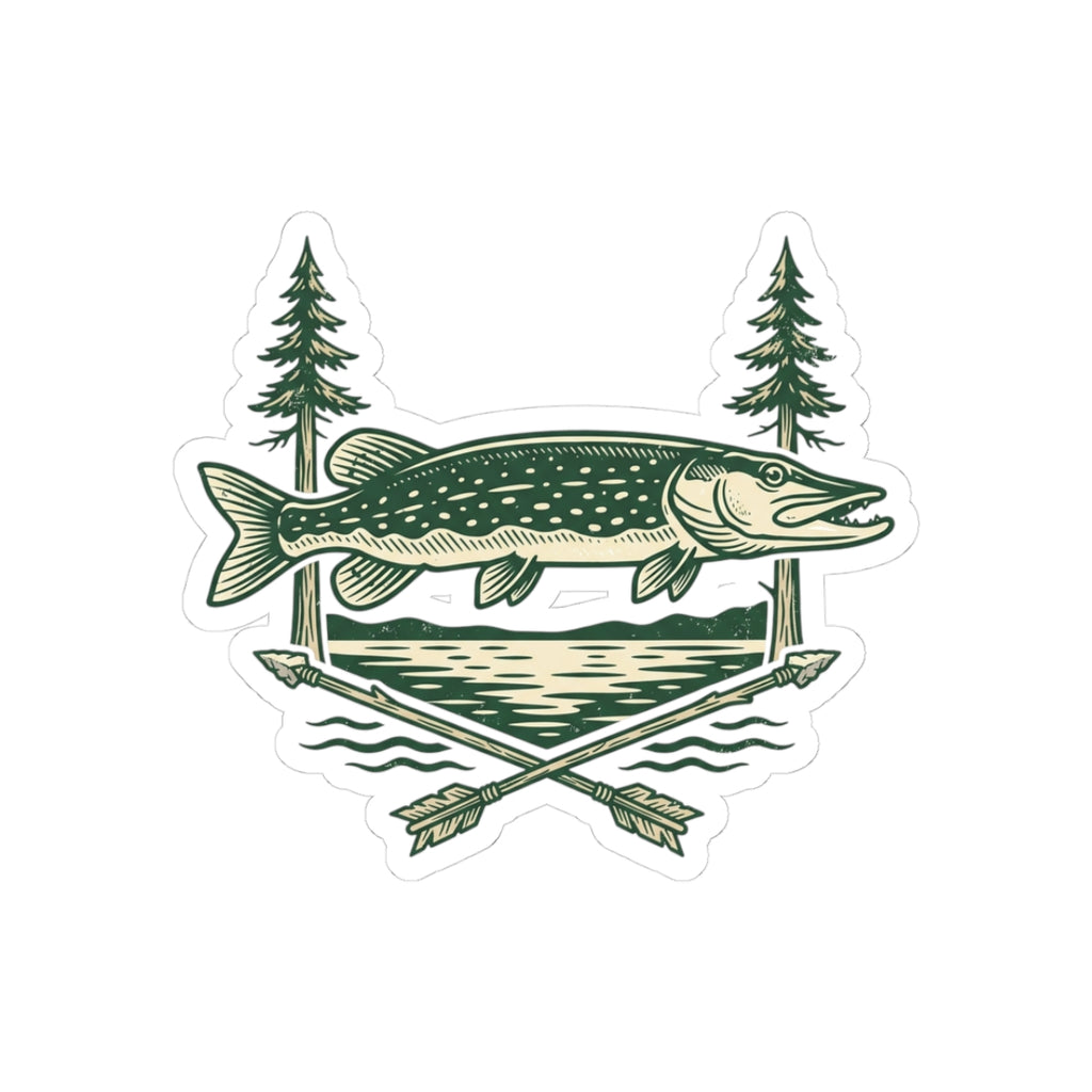 Cedar Fishing Pike Sticker