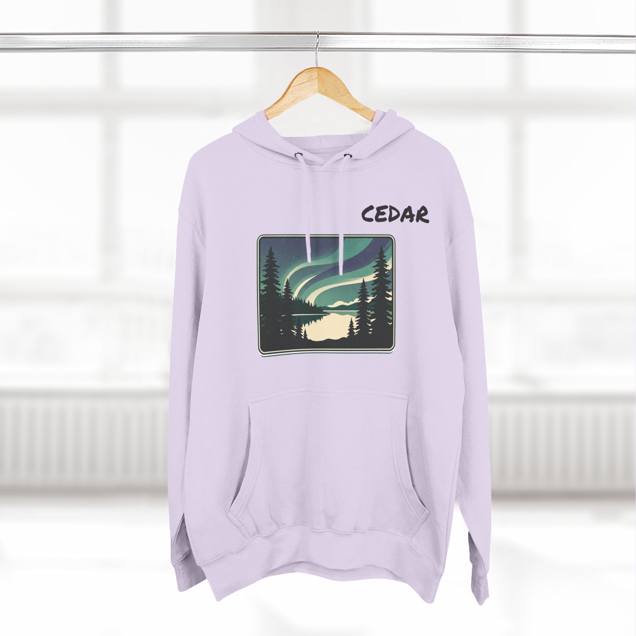 Three-Panel Fleece Hoodie