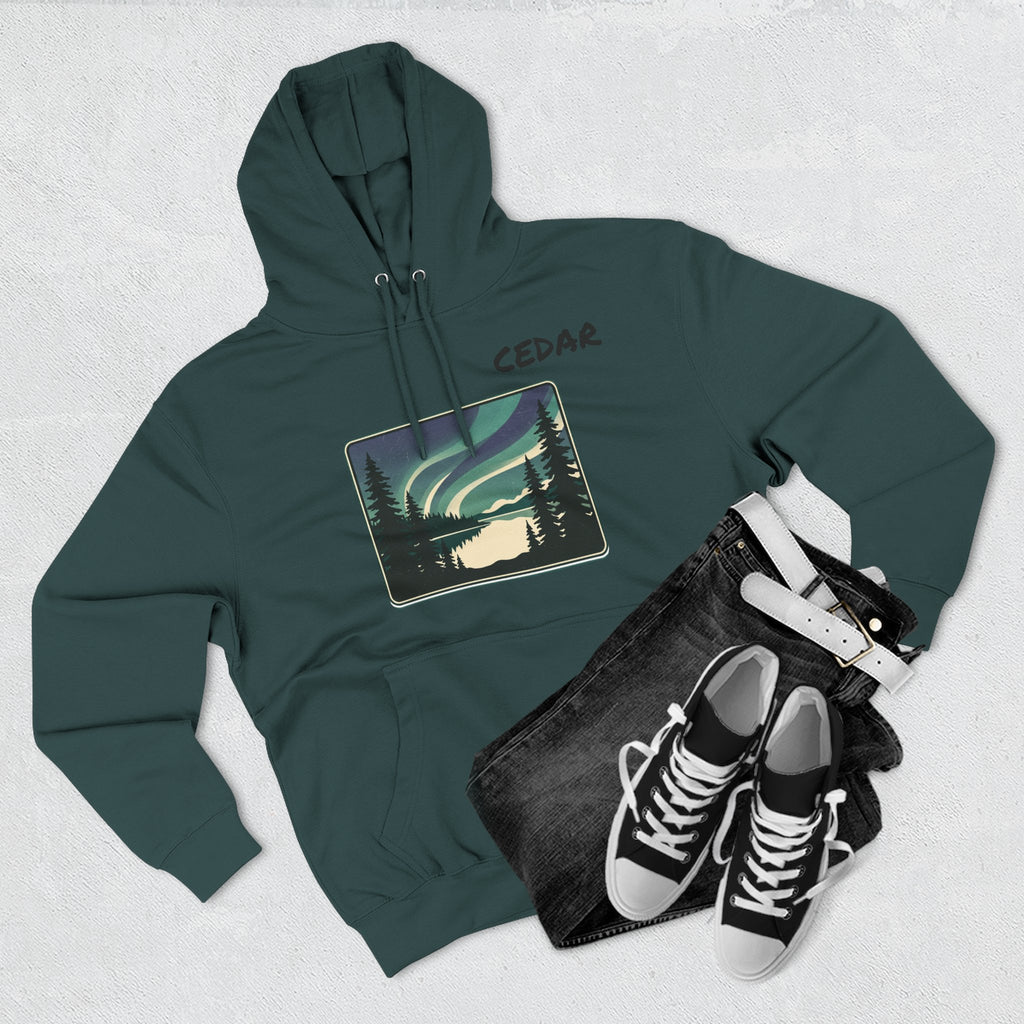 Three-Panel Fleece Hoodie